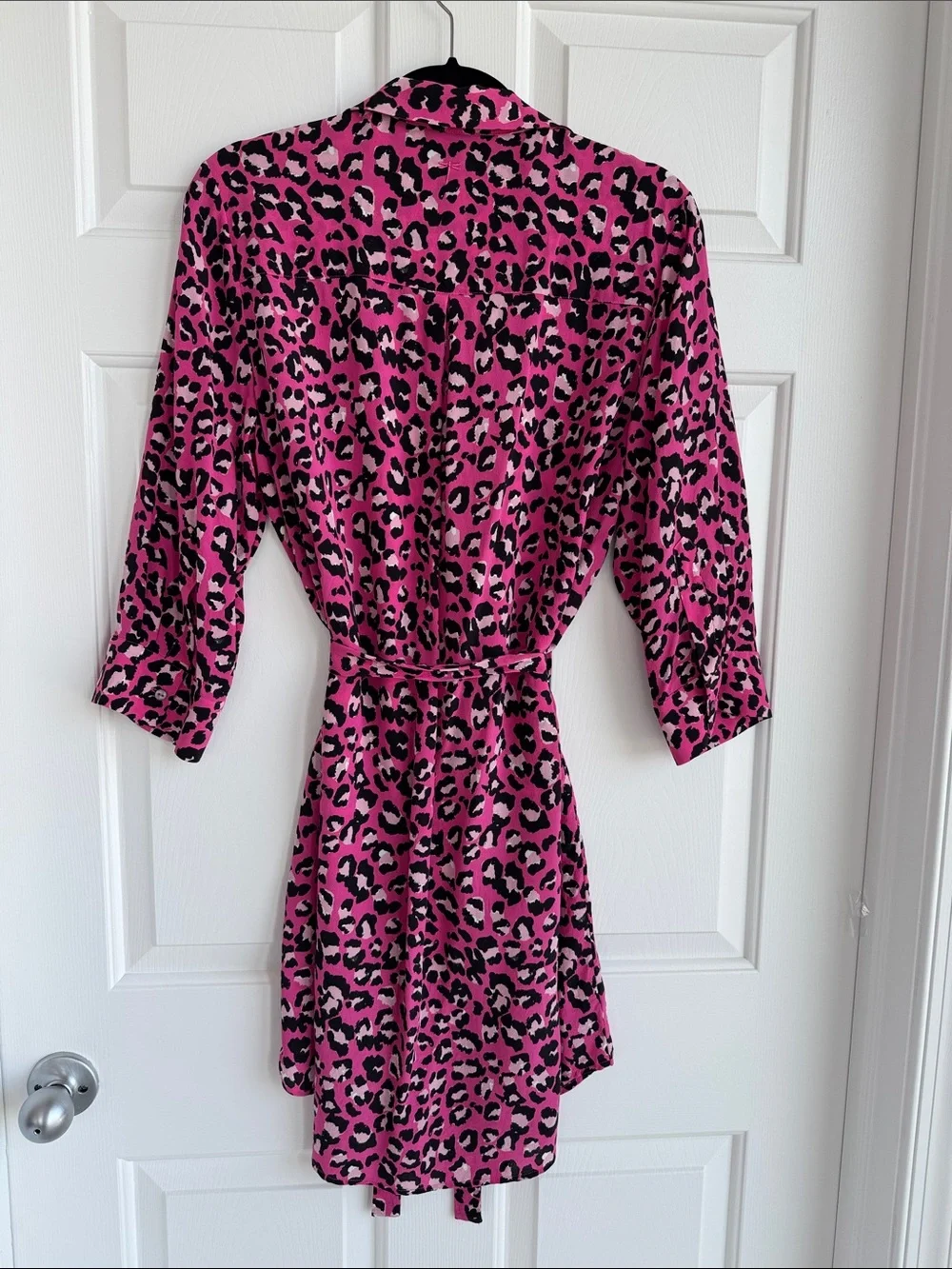 Tyler Boe Pink and Black Leopard Print Dress - Picture 3 of 4